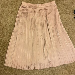 Abercrombie & Fitch satin blush midi skirt NWT